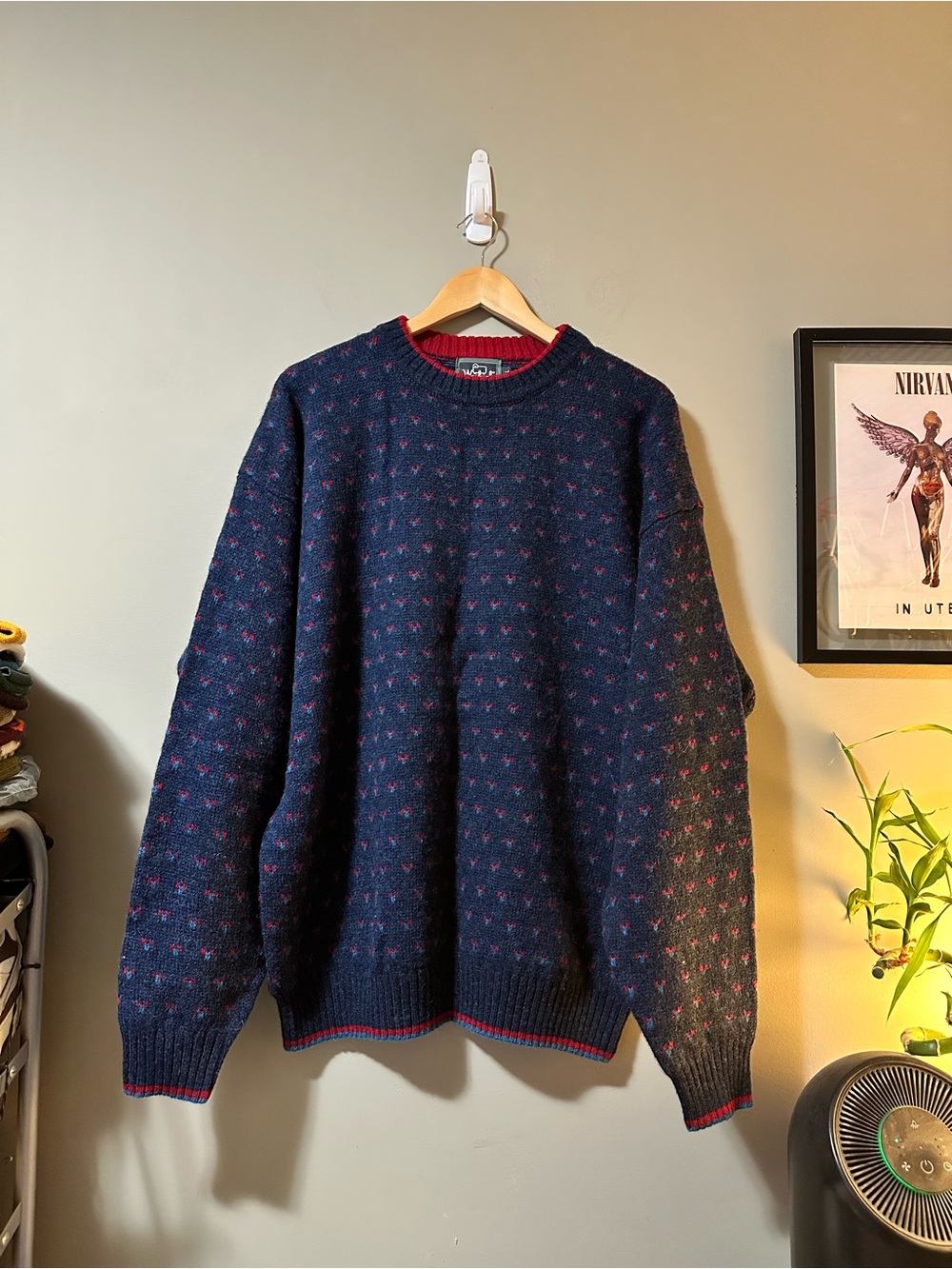 Vintage Woolrich Navy Crewneck Sweater